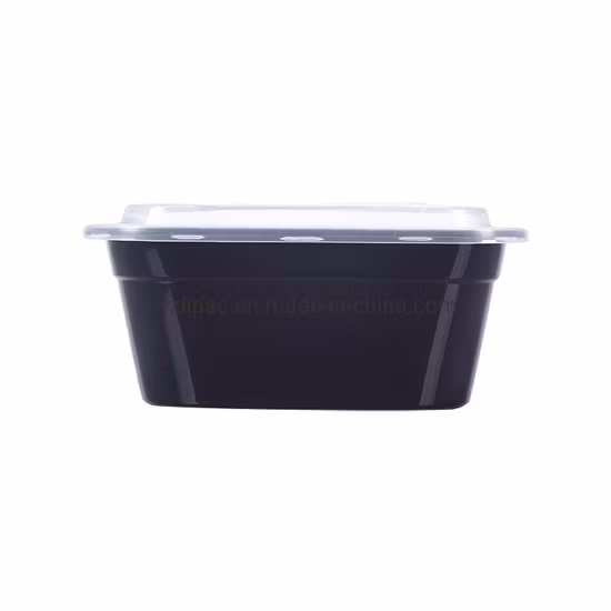 Disposable Transparent Fruit Boxes Plastic Lunch Box with 3 Compartments Customized PP Industrial Packaging Printing