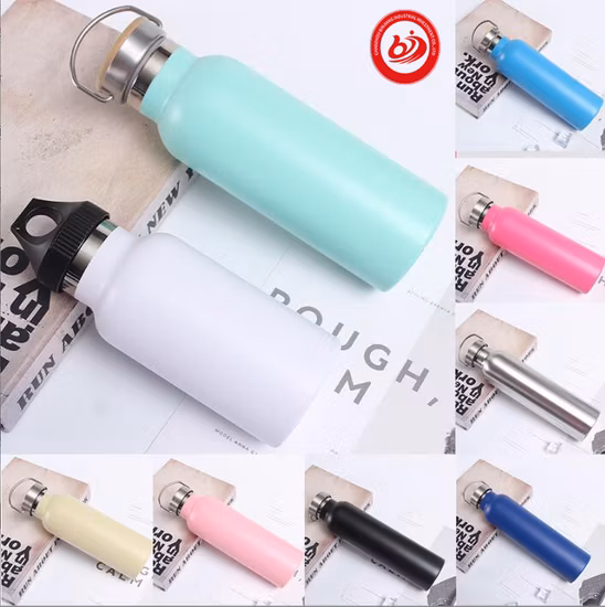 미국의 넓은 입 휴대용 여행 스포츠 대용량 스테인레스 스틸 물병