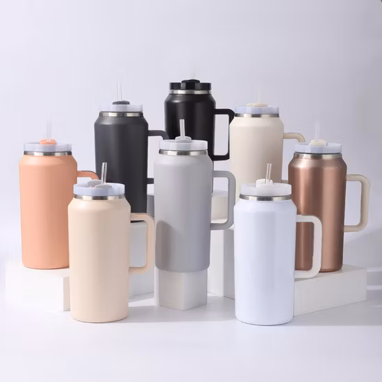 크리스마스 엘크 그라디언트 스테인레스 스틸 물병 휴대용 크리 에이 티브 선물 컵 사용자 정의 로고 수신 거부 보온병